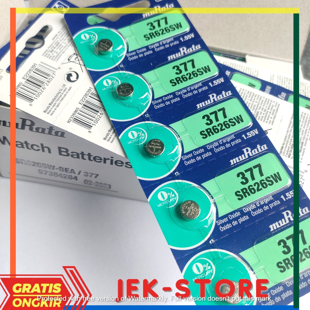 BATRE MURATA SR626SW SR626 SR 626 SW 377 BATTERY BATERAI ORIGINAL