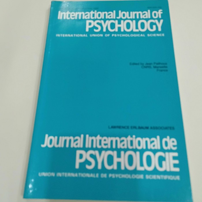 ORI INTERNASIONAL JOURNAL OF PSYCHOLOGY VOL 28 ISSUE 6 DESEMBER 1993
