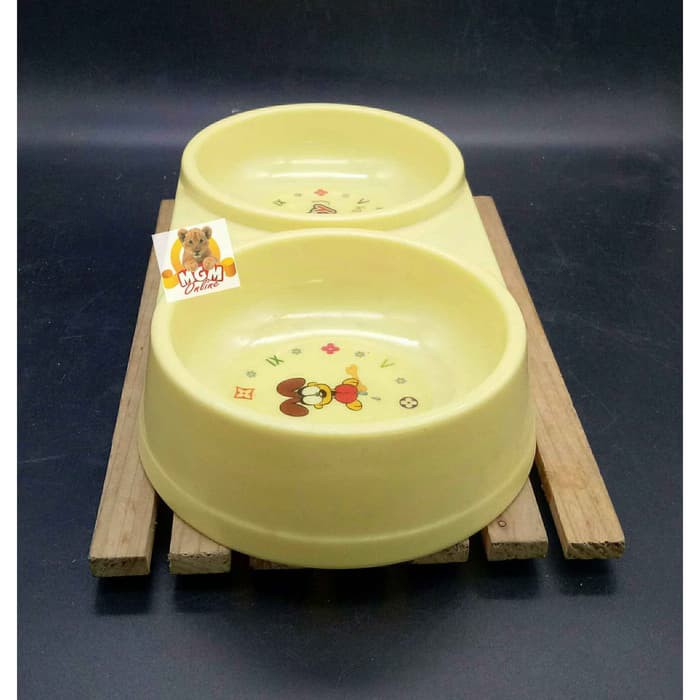 Tempat Makan anjing Double dari Melamine Petty tempat makan kucing