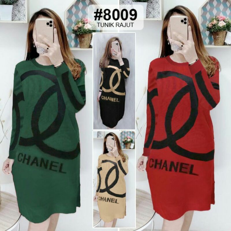 TUNIK CHANEL RAJUT PREMIUM IMPORT 8009