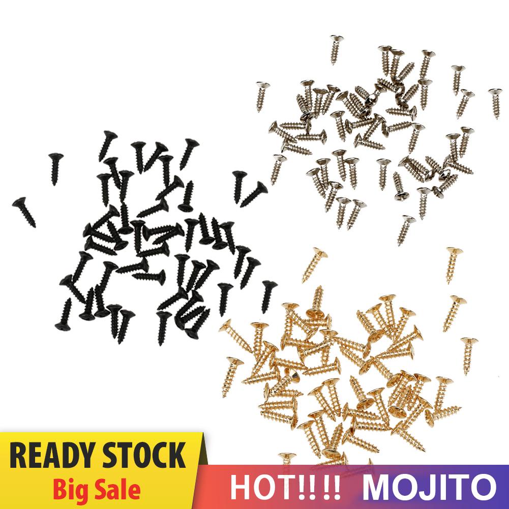 MOJITO 50pcs Acoustic Guitar Electric Guitar Guard Screw Electric Bass Panel Screw