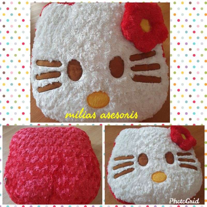 Bantal Karakter Hello kitty Merah jumbo lebar 55cm kado souvenir ulang tahun