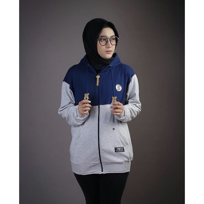 Sweater Hoodie Pria Wanita Triplesix - Resleting