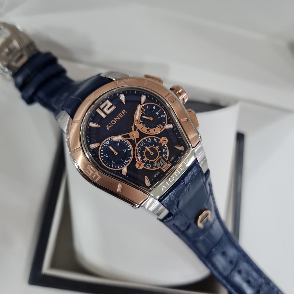 JAM TANGAN WANITA AIGNER PALERMO ROSE BEZEL FULLSET BOX ORIGINAL LADIES GARANSI 1 TH