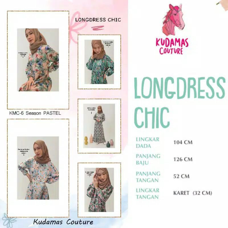 Long dress kudamas couture (dapat cashbackxtra 10% dishopee)