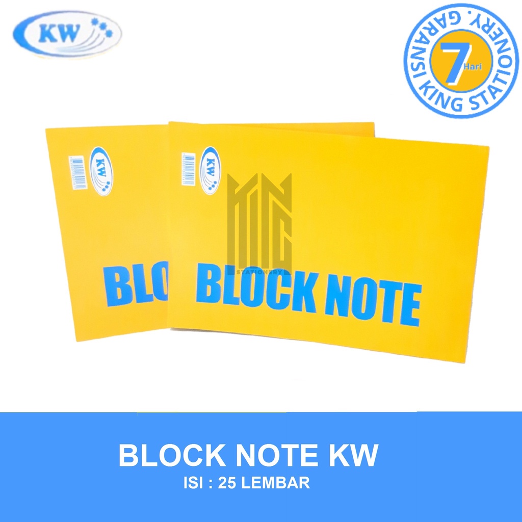 

WRITING PAD / BLOCK NOTES / NOTEBOOK / NOTEPAD KW B5 GARIS / POLOS