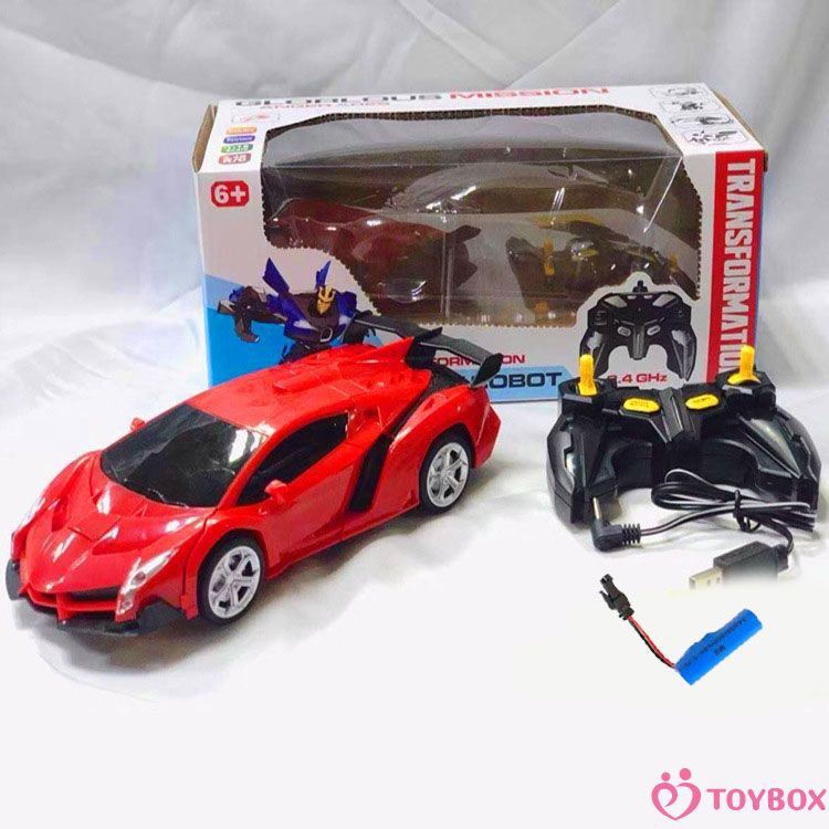 Toybox Toys For Kids Transformation Rc Robot Car Remote Control 2 In 1 Boy Baby Xmas Gift Toybox Shopee Indonesia