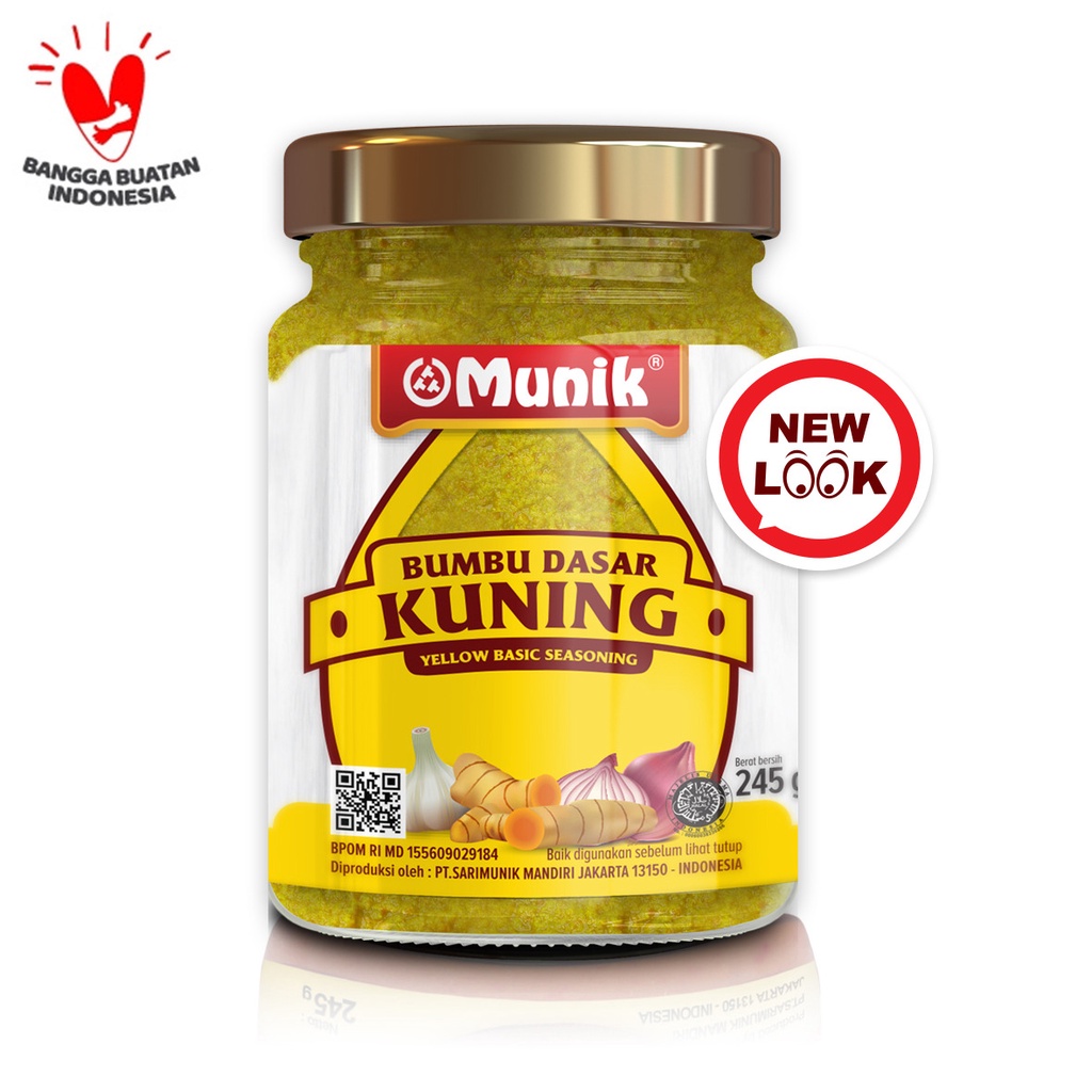 

Bumbu Munik Bumbu Dasar Kuning 245 Gram