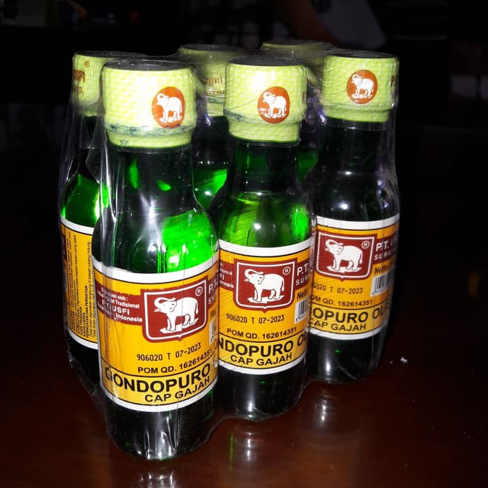 Obat Gosok Nyeri Encok Otot Pegal Keseleo Gandapura MINYAK GONDOPURO OLIE cap Gajah 55 ml Botol Kaca