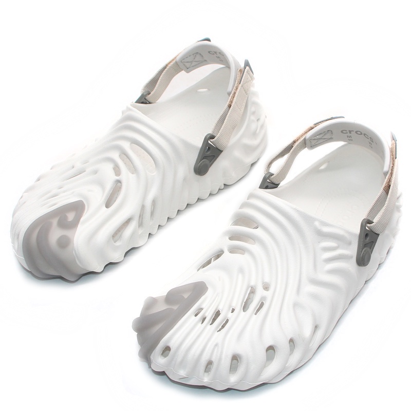 Crocs Pollex / Sandal Unik / Sandal Keren / Sandal Fashion / Sandal Pria dan Wanita / Crocs Unisex - White