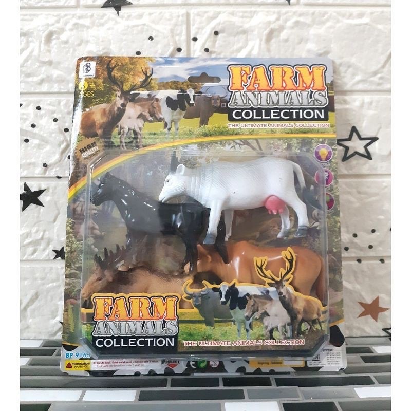 NEW!!! mainan hewan mini zoo kebun binatang ragunan ternak peternakan farm animal set pagar ternakku