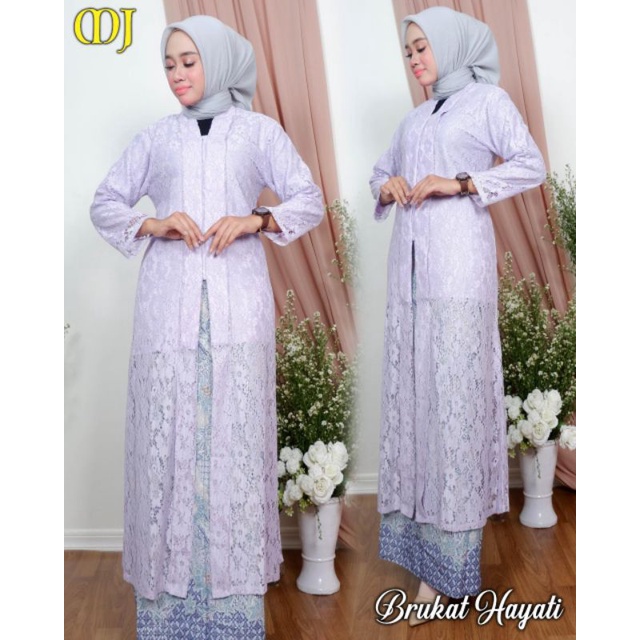 SET KEBAYA HAYATI /  SET KEBAYA WISUDA / SET KEBAYA PESTA / SET KEBAYA KARTINI / SET KEBAYA KUTU BARU / SET KEBAYA TERBARU 2021 / SET KEBAYA  MIRA JAYA-LILAC