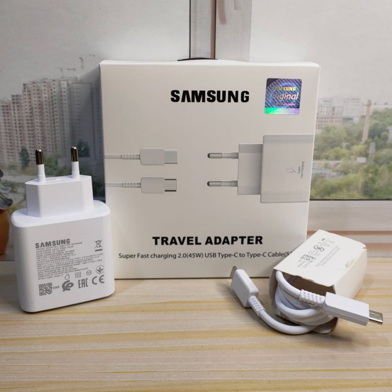 Charger Samsung  Tipe C to Tipe C Original Fast Charging 25W/45W