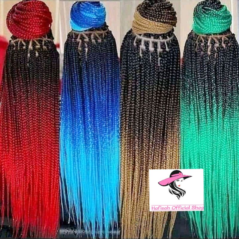 Rambut Sambung Afrika Kepang Mix 2 Warna / Rambut Palsu