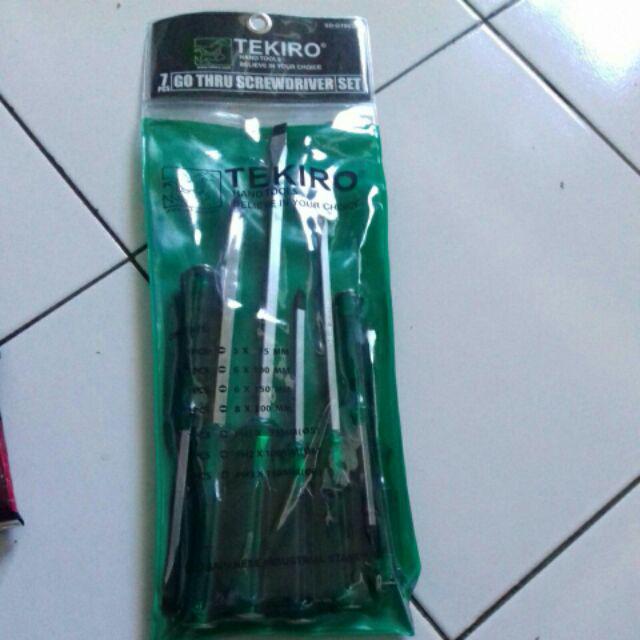 Tekiro Obeng Set Transparant 7pcs Premium