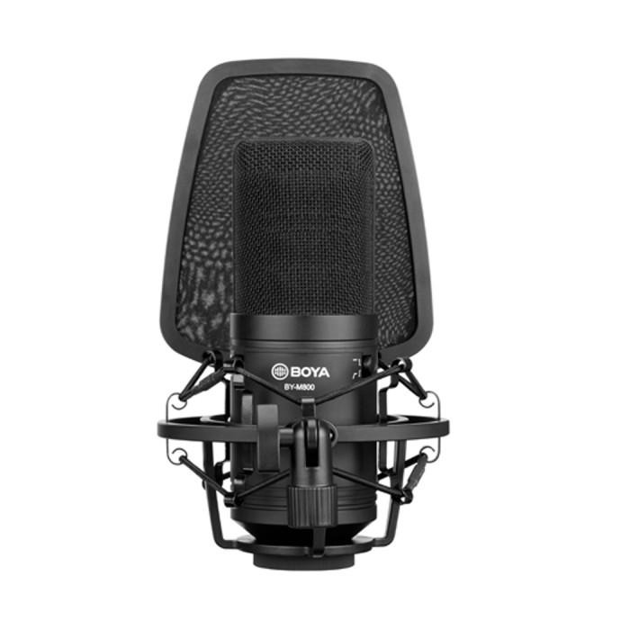 Boya BY-M800 Large Diaphragm Cardioid Condenser - Microphone Mic - Garansi Resmi 1 Tahun