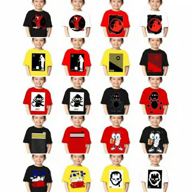kaos distro anak cewek/kaos distro anak cowok/atasan anak cewek/atasan anak cowok