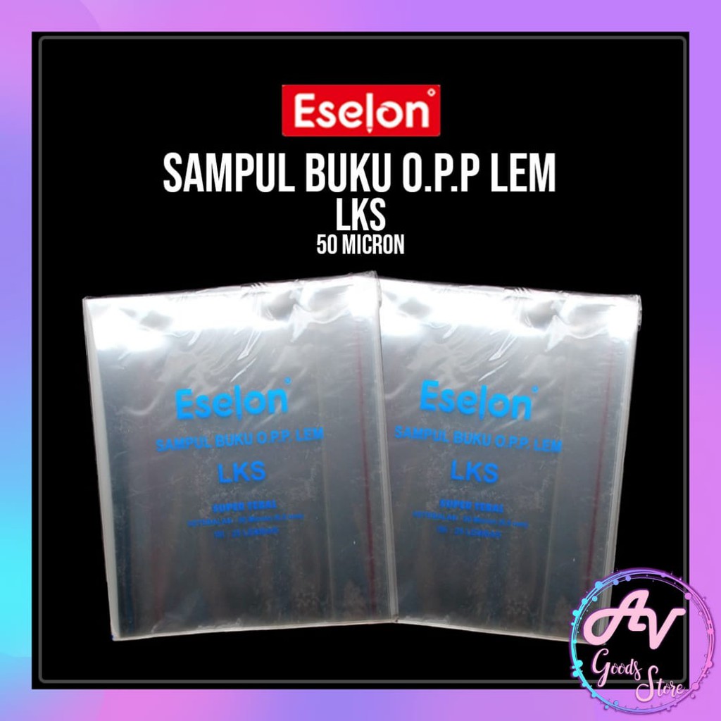 

sampul buku plastik bening transparant / SAMPUL BUKU OPP LKS ESELON 50mic