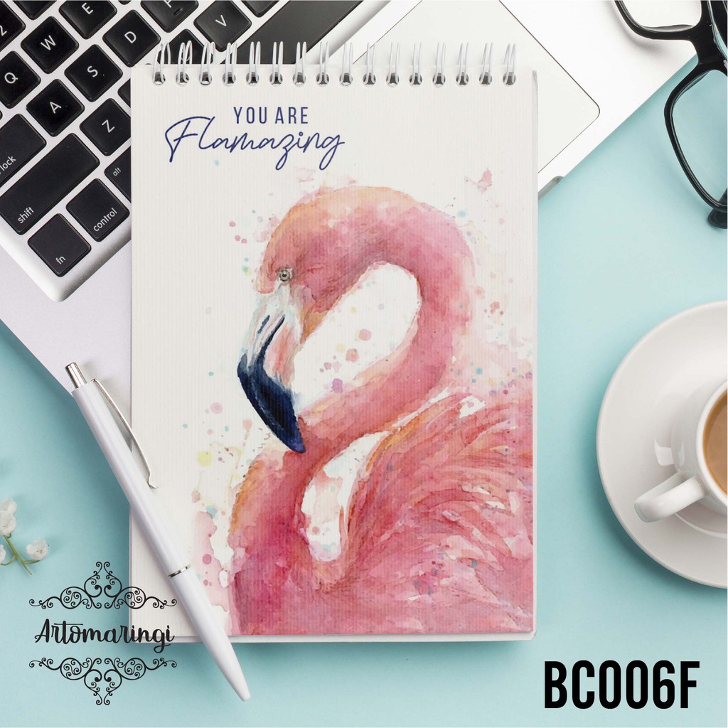 

Artomaringi Buku Catatan Mini Notebook Flamingo A6 Beli 3pcs Gratis Pulpen