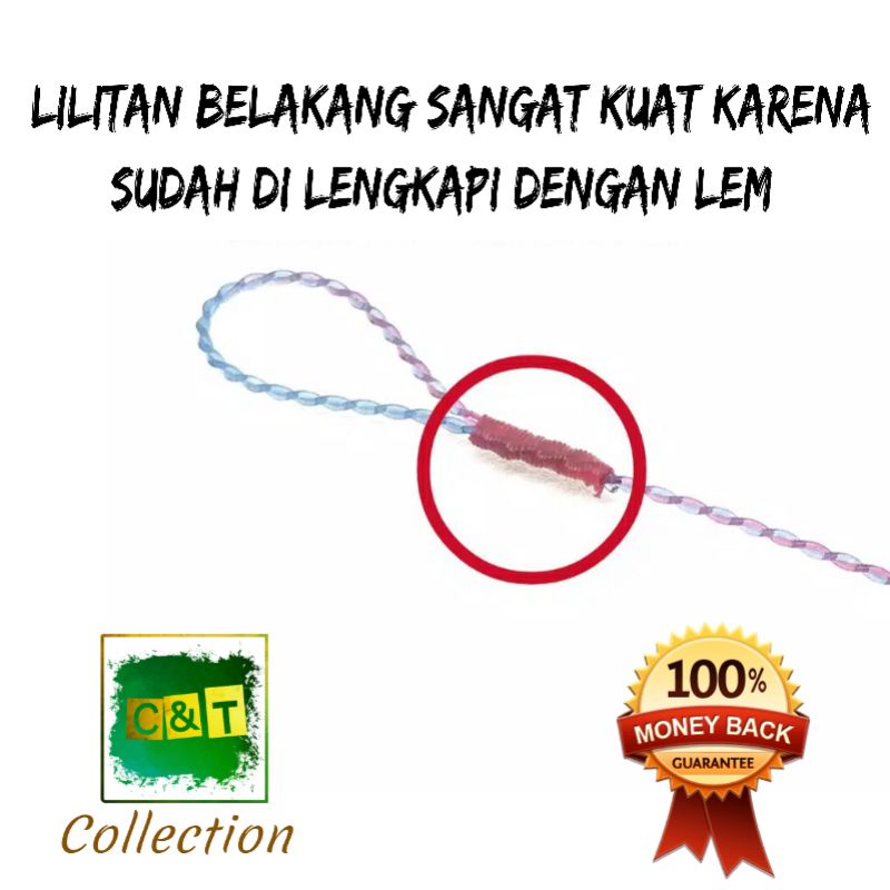 Kail Pancing Urek Belut Pancing Belut Kail Belut India Bahan Baja Ukuran XS