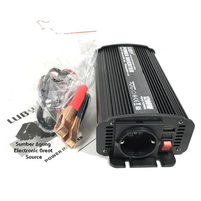 Luby LPI1200S Power Inverter 1200W Peak Power DC to AC 1200