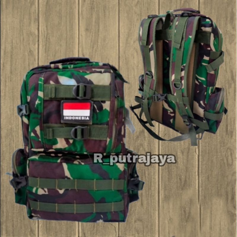 Tas ransel loreng tni  Original+emblem/tas Gultor Loreng Malpinas TNI/tas jumbo