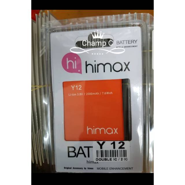 Baterai Himax M / Himax Y12 Kwalitas Ori OEM 2000 MAH