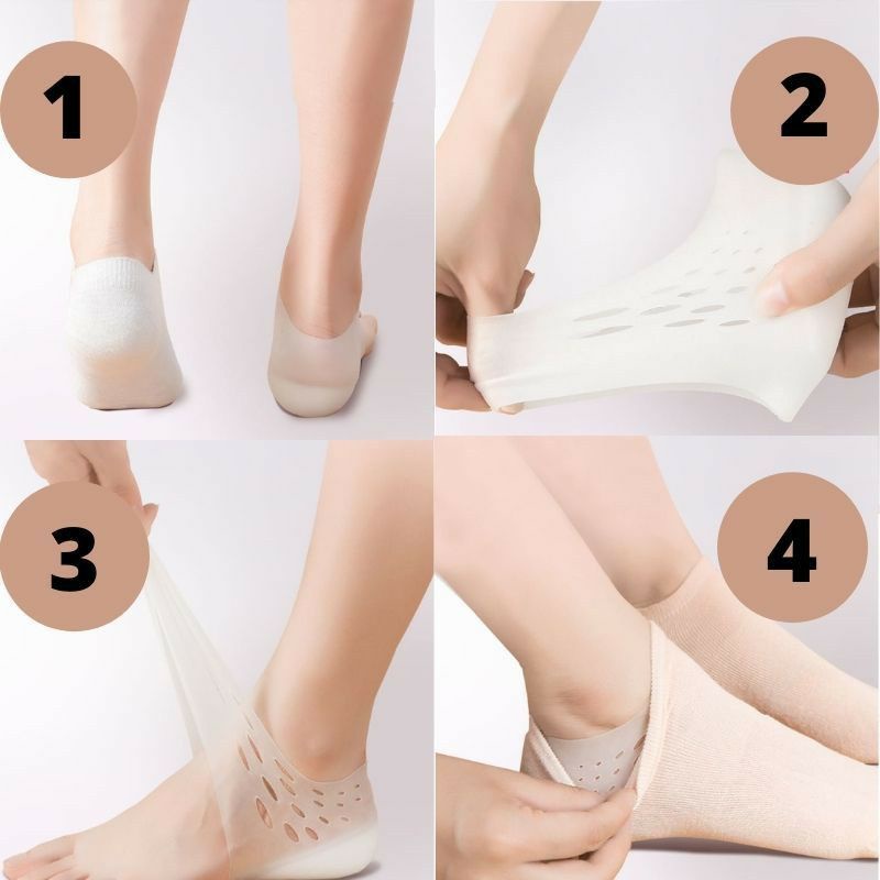 ~ PIYOSHI08 ~ Gel Silikon Lembut Pelindung Tumit Kaki Bantalan Alas Sepatu Anti Lecet Heel Protector AF162