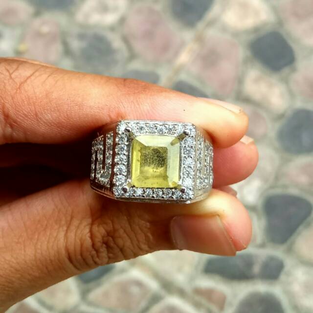 Batu natural yakut Yellow safir ceylon asli yakut asli bukan akik