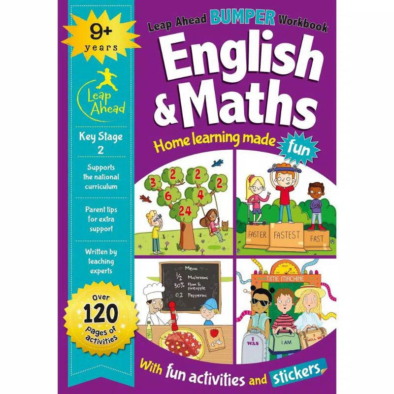 LEAP AHEAD BUMPER WORKBOOK ENGLISH & MATH 9+