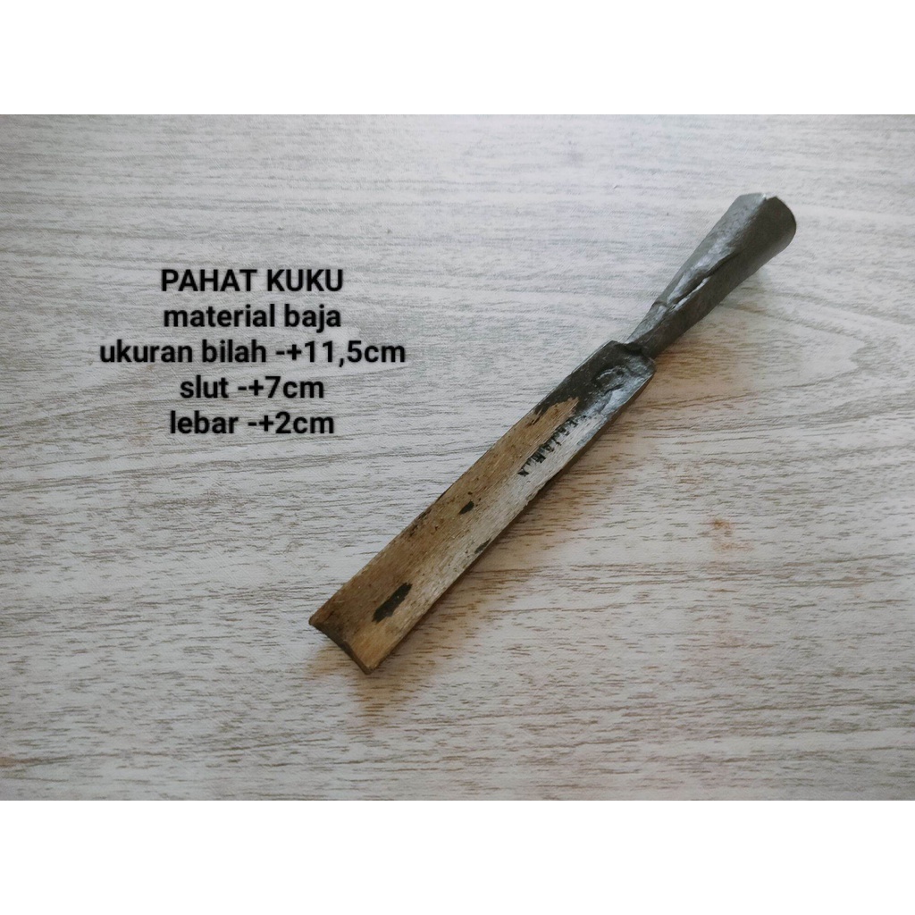 

PAHAT KUKU BAJA mata cekung ukuran -+2cm PAHAT BERMUTU