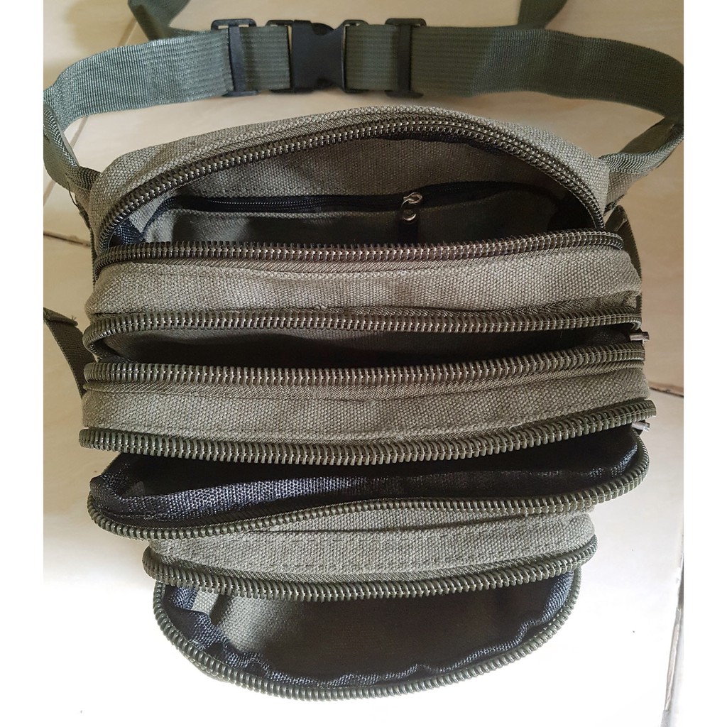 Tas Pinggang Pria/Waistbag Import Kanvas Polo Change dan #8911