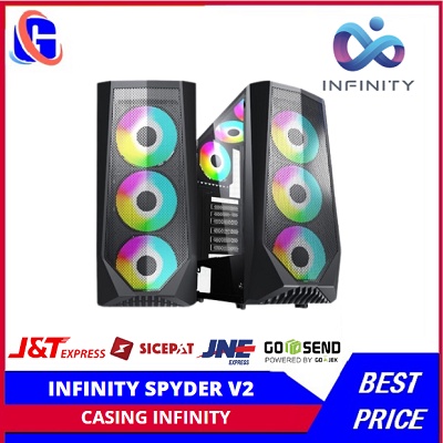 CASE INFINITY SPYDER V2 (INCLUDE 3 FAN RAINBOW DASH) II ARF