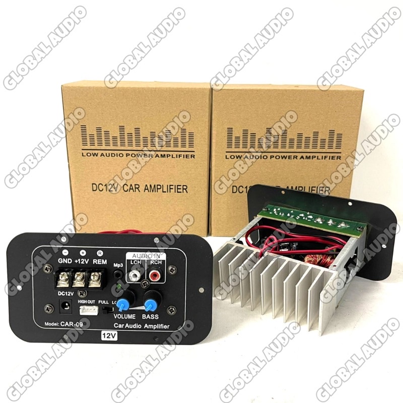 Power Kit DC 12V Car Amplifier CAR 09 Low Audio Power Amplifier Car09 12Volt Amplifier Mini ( Bisa C