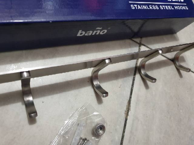 Kapstok bano 5 kait stainless SUS304 PROMO TERMURAH