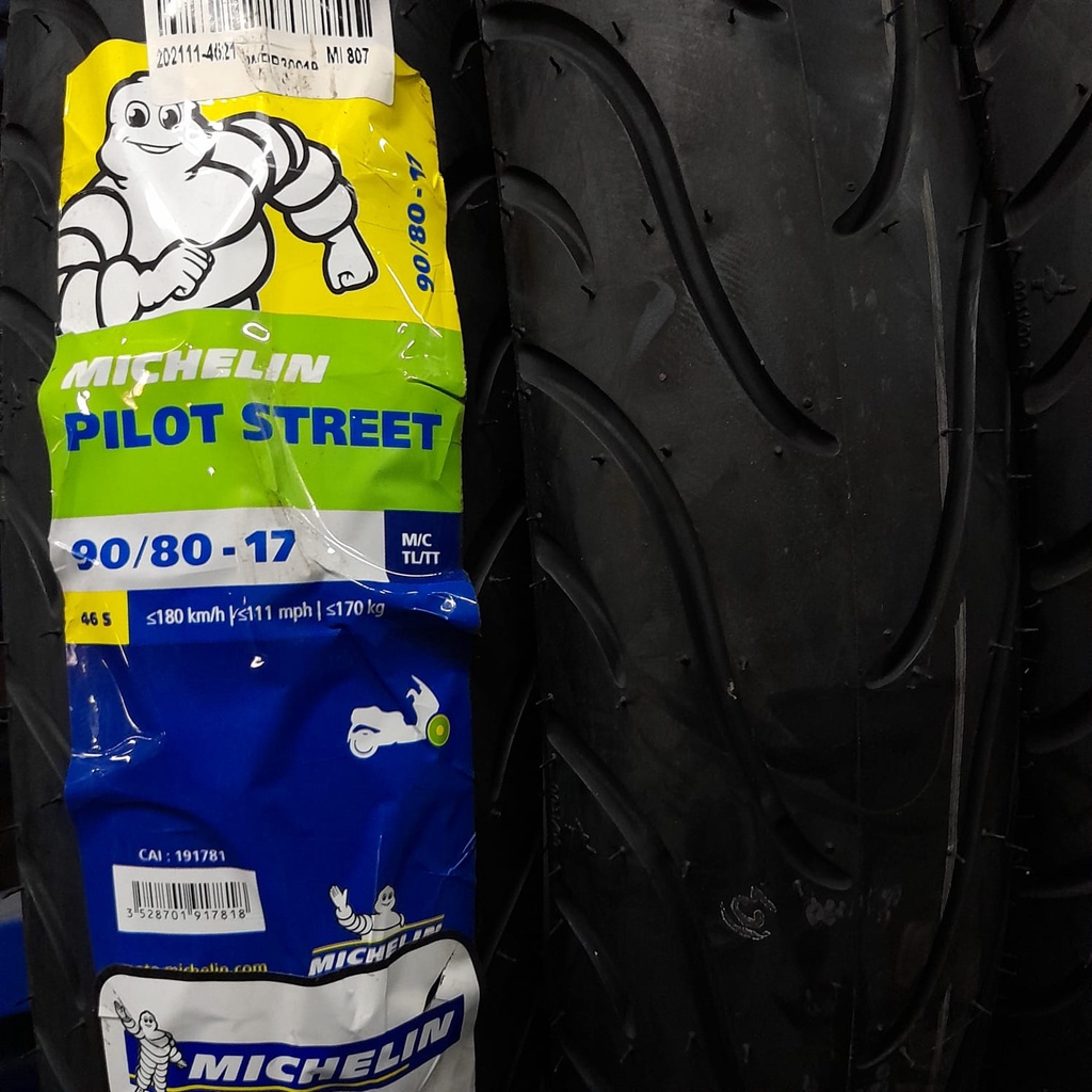 Ban motor bebek Michelin Pilot Street 90 80 17 Tubeless