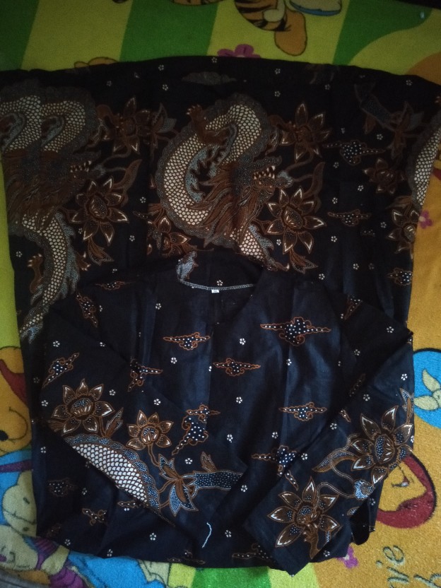 Gamis Batik Jumbo Ld 120 - Gamis Batik Modern