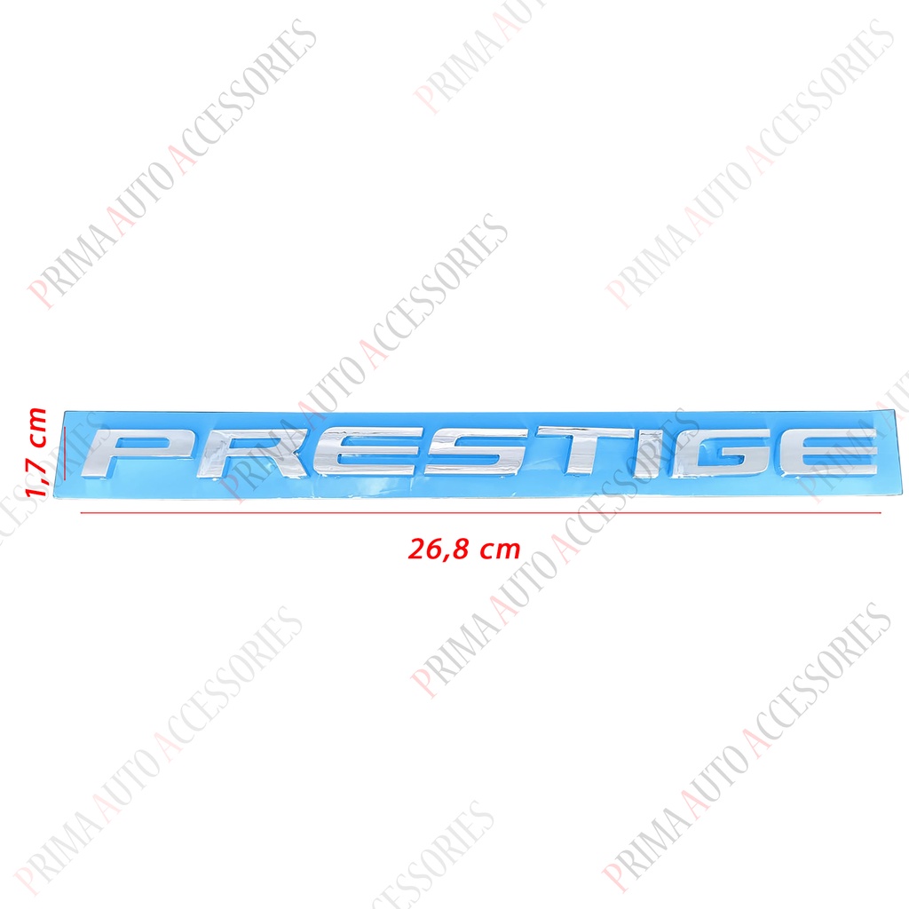 Emblem Mobil Tulisan PRESTIGE 26,8 cm