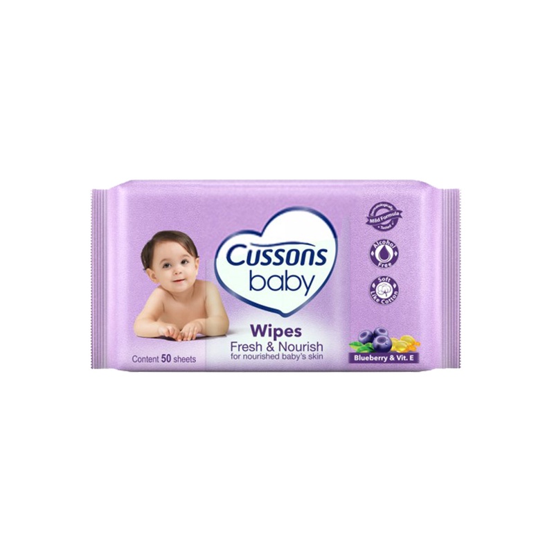 CUSSON BABY WIPES 50'S SOFT&amp;SMOOTH