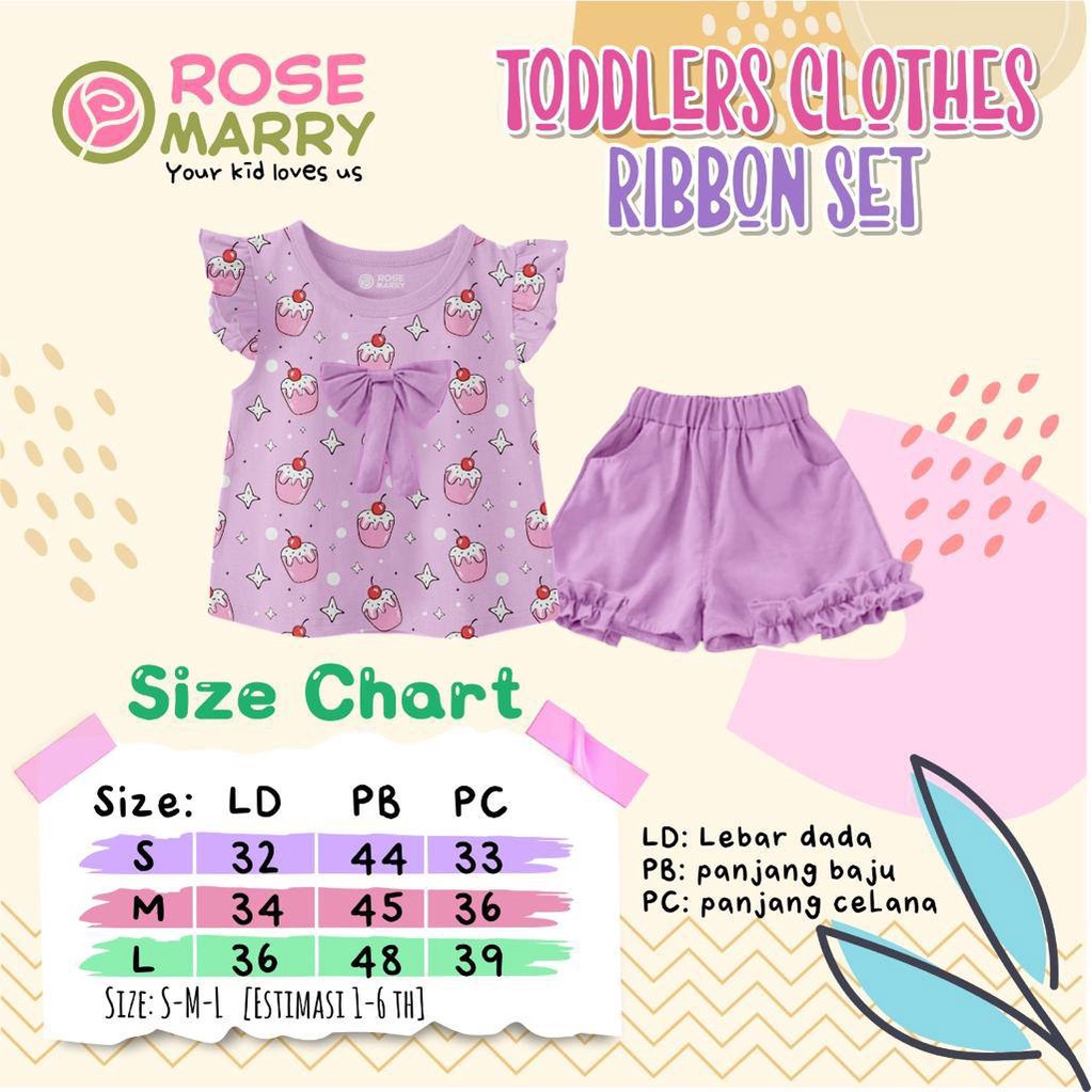 Setelan anak Set Ribbon By Rosemarry