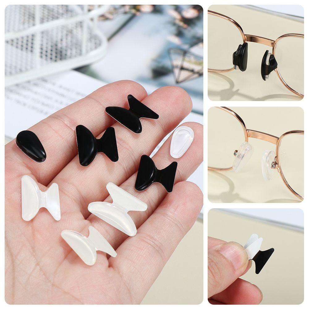 ❈ROWAN❈ 1 Pair New Glasses Nose Pad Silicone Non-slip Eyeglasses Accessories Reading Glasses Adhesive Soft Sunglasses Nosepads/Multicolor