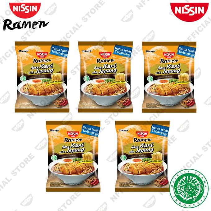 

Nissin Ramen Rasa Kari ala Jepang - 435gr - 5 Pcs