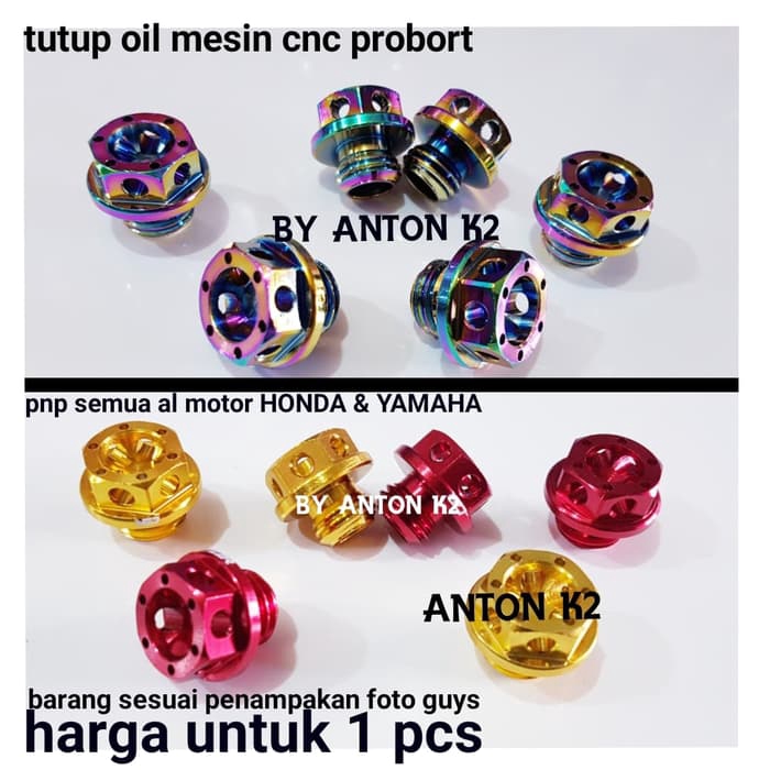 TUTUP OIL-OLI MESIN VARIASI MOTOR BEAT-BEAT NEW-BEAT FI-BEAT STREET - RED