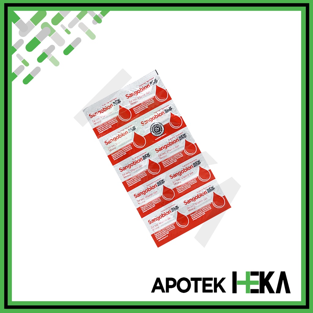 Sangobion Kapsul Strip isi 10 - Tablet Penambah Darah (SEMARANG)