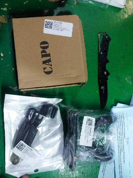 Pisau Lipat Saku Mini Serbaguna - Hitam