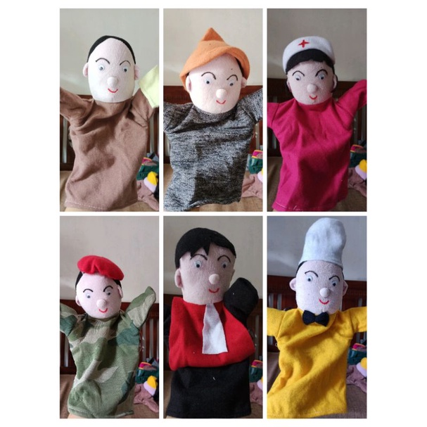 Boneka Tangan Profesi Edukasi Anak Mendongeng