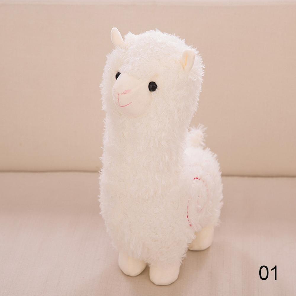 Timekey Mainan Boneka Stuffed Plush Alpaca Llama Warna Pelangi Untuk Hadiah Ulang Tahun Anak C2T7