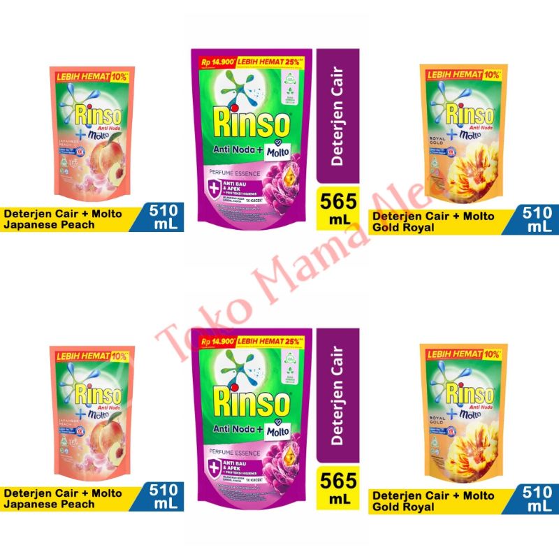 Rinso Molto Deterjen Cair Murah 510ML | Rinso Deterjen Murah