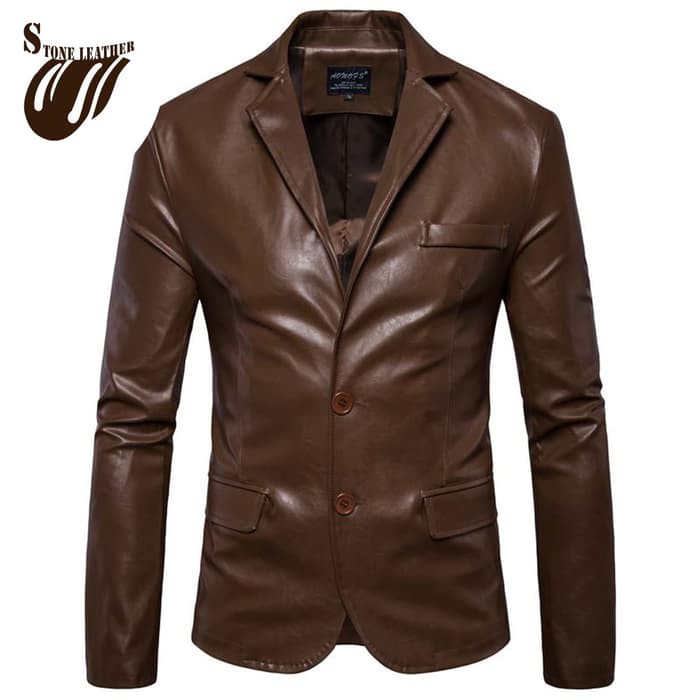 BIG SIZE BLAZER PRIA KULIT SINTETIS/JAKET KULIT SINTETIS PRIA/JAKET PRIA/JAKET BESAR