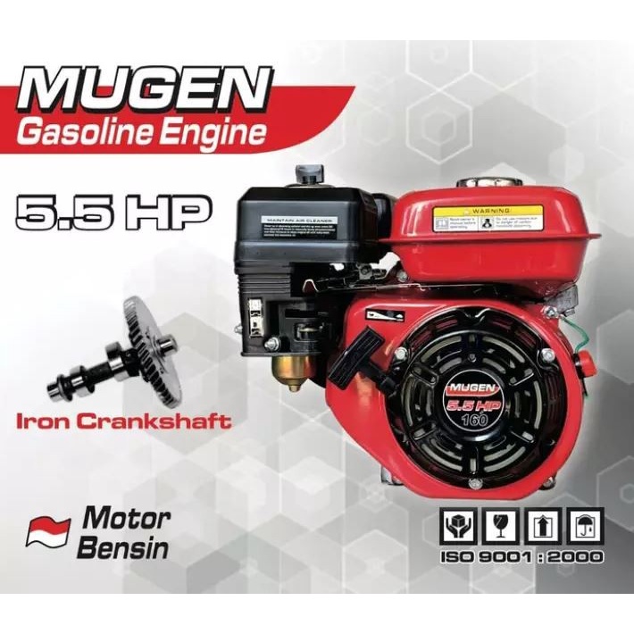 MUGEN Gx160 5.5 HP Engine Bensin Mesin Penggerak Motor Serbag